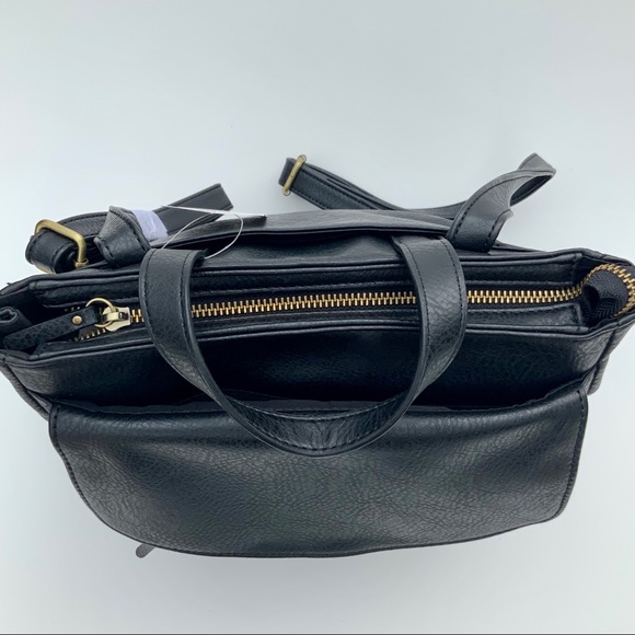 NWT RELIC by FOSSIL leather Brianna black backpack - Picture 11 of 14